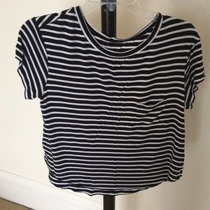 Blank and white pocket T